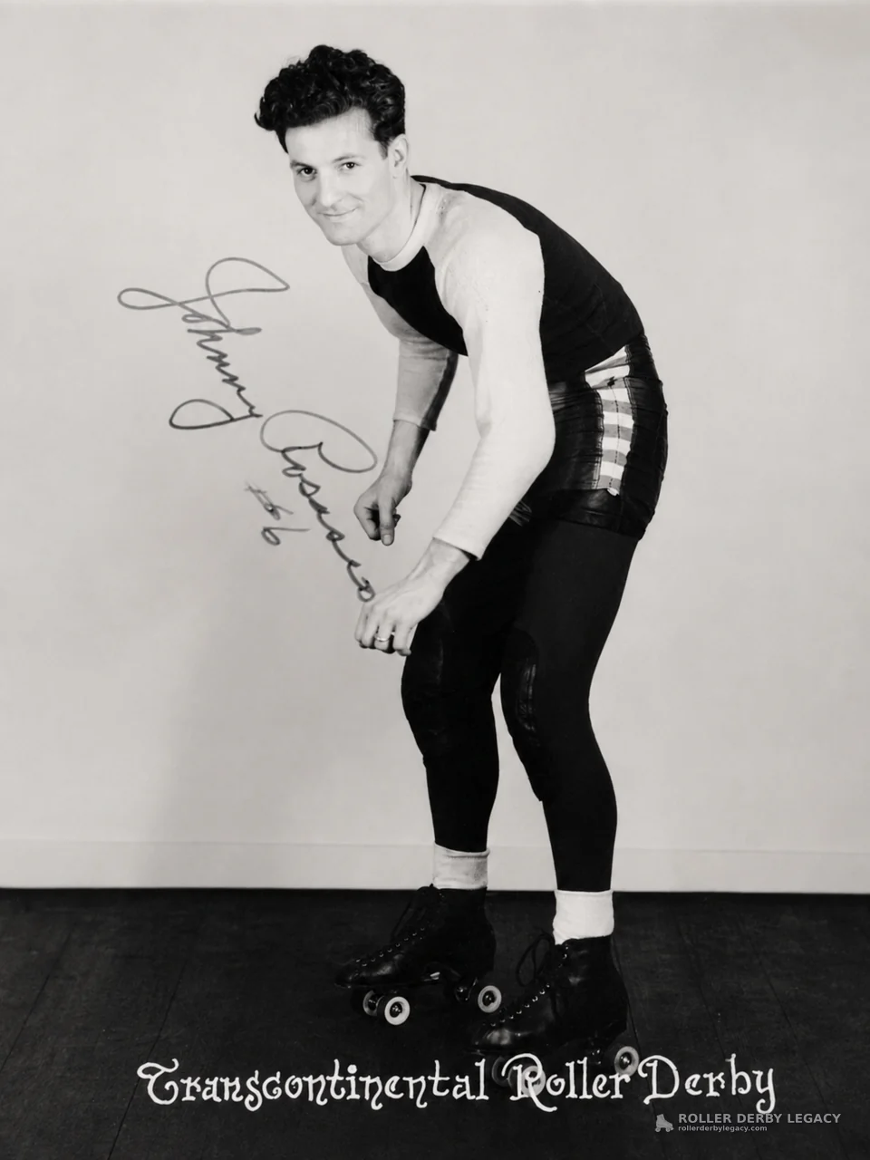 Johnny Rosasco #6 Transcontinental Roller Derby Portrait