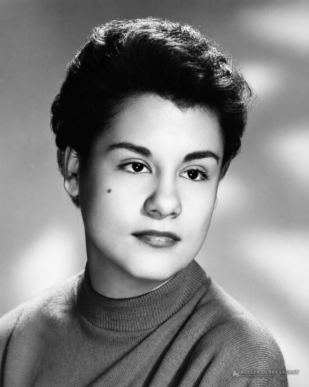 Unidentified Sitter in Turtleneck Studio Portrait