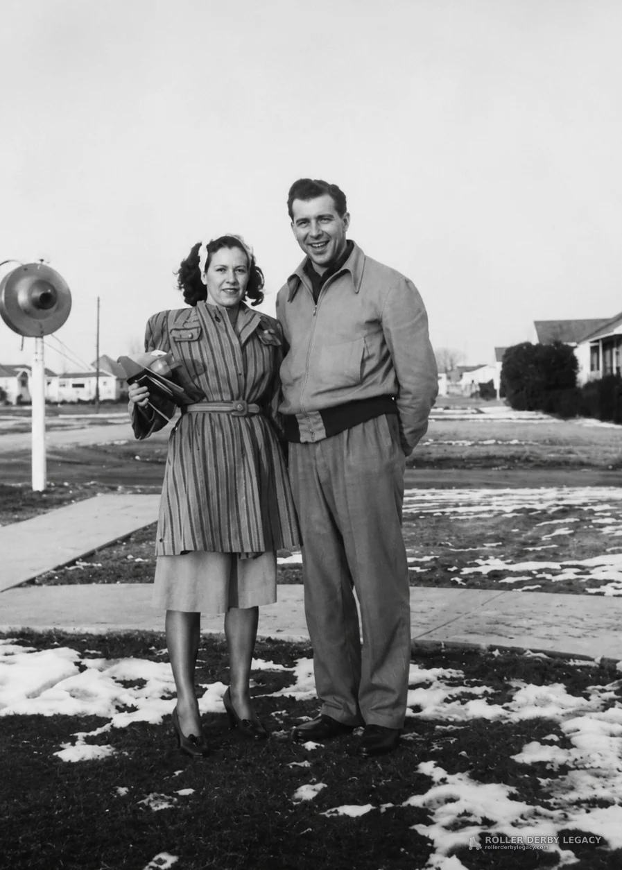Outdoor Portrait on a Snowy Residential Lawn