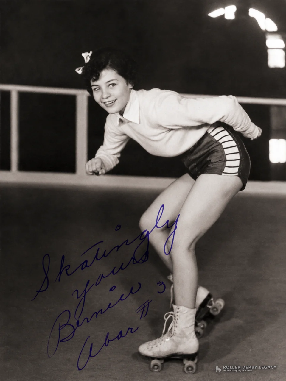 Inscribed Portrait of Roller Skater Bernie, #3