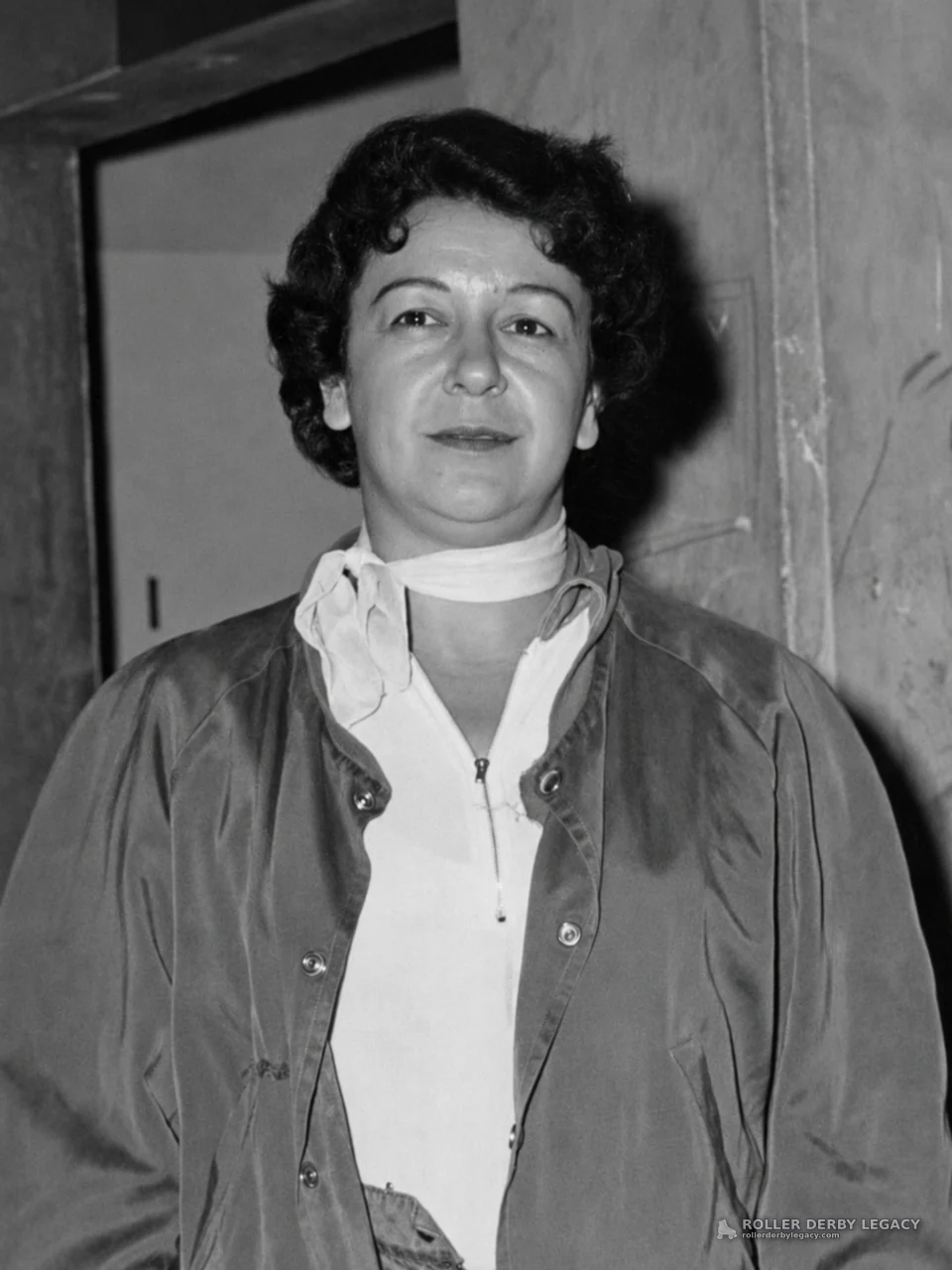 Black-and-White Indoor Portrait of an Unidentified Adult