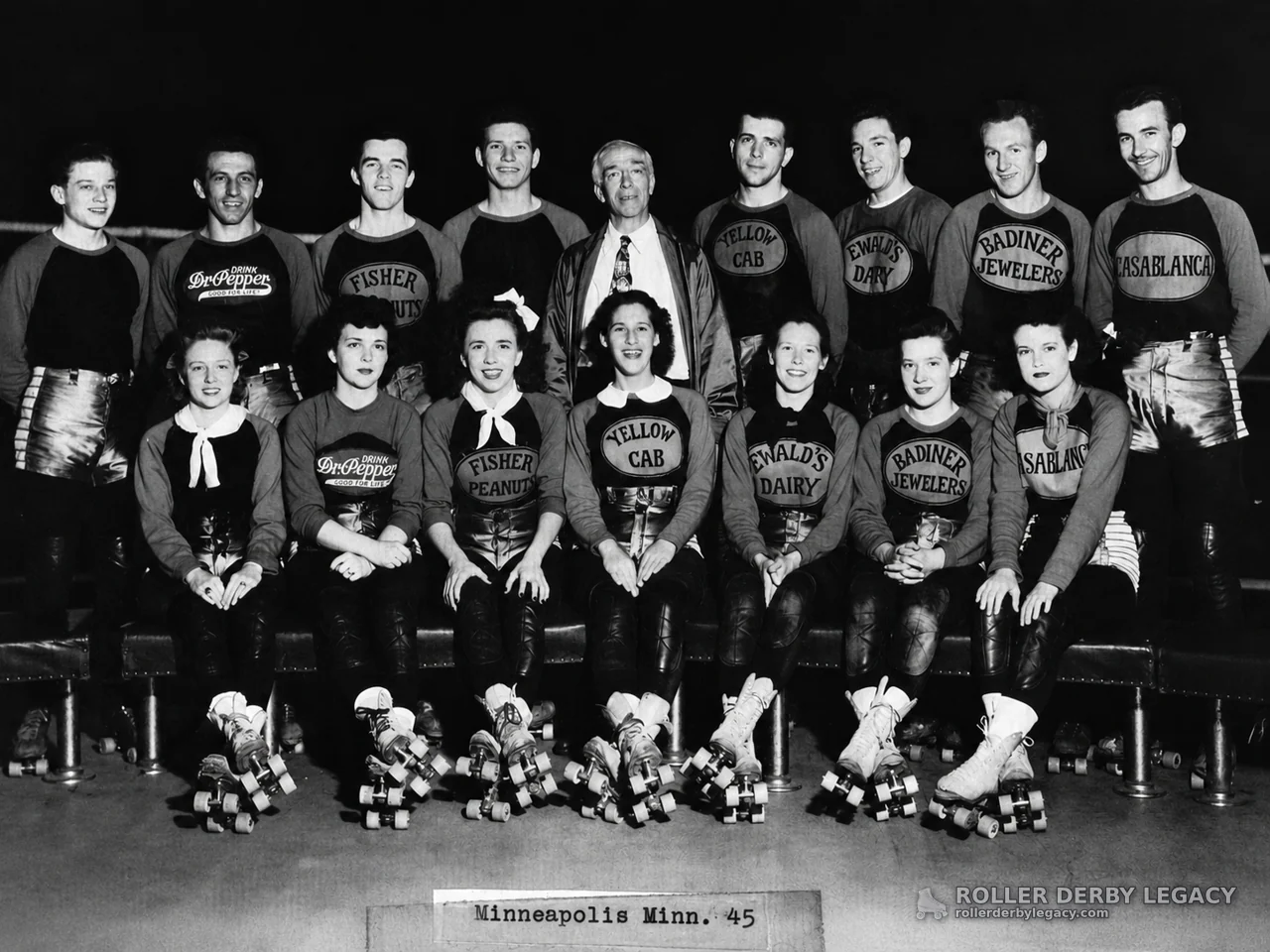Sponsor-Jersey Roller Skaters, Minneapolis, 1945