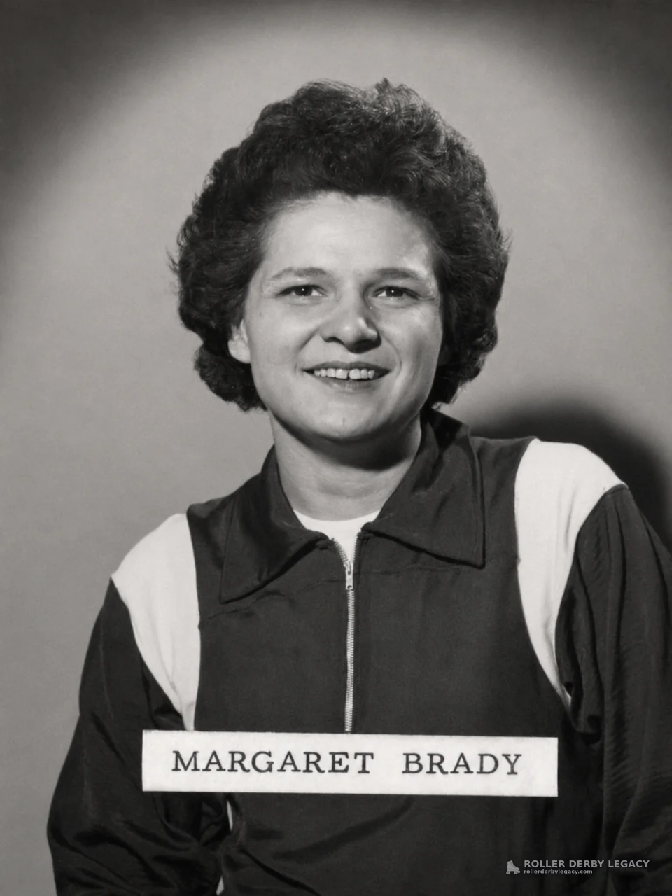 Portrait with Margaret Brady Name Placard