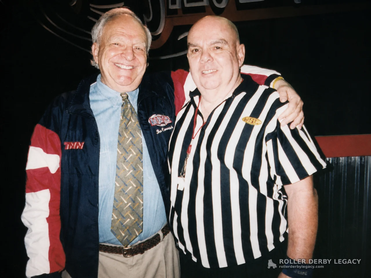 Two Unidentified Men with TNN and WSL Patches