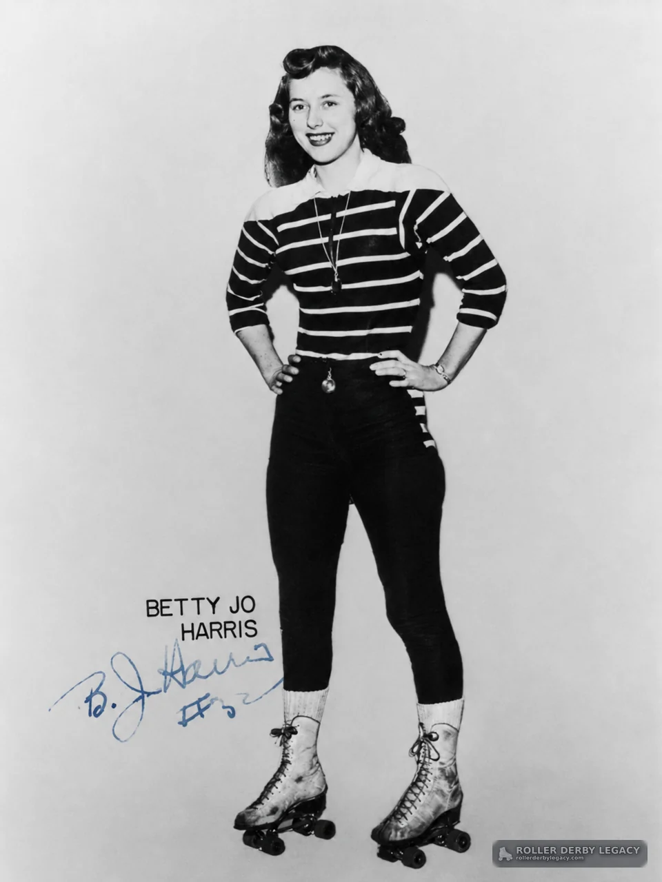 Betty Jo Harris #3 Studio Portrait in Roller Skates