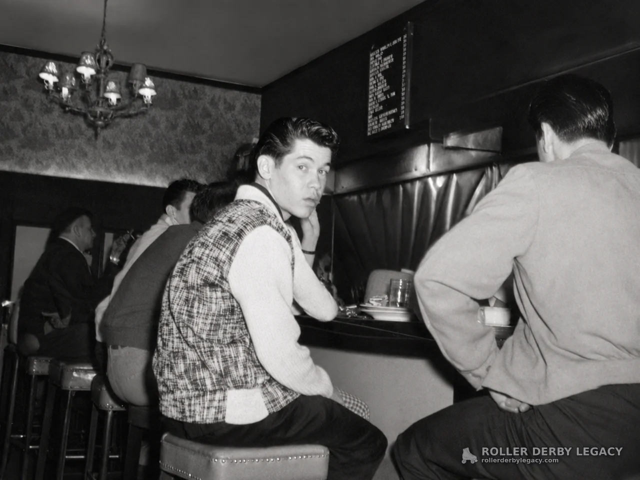 Men Seated at a Bar, 1950s