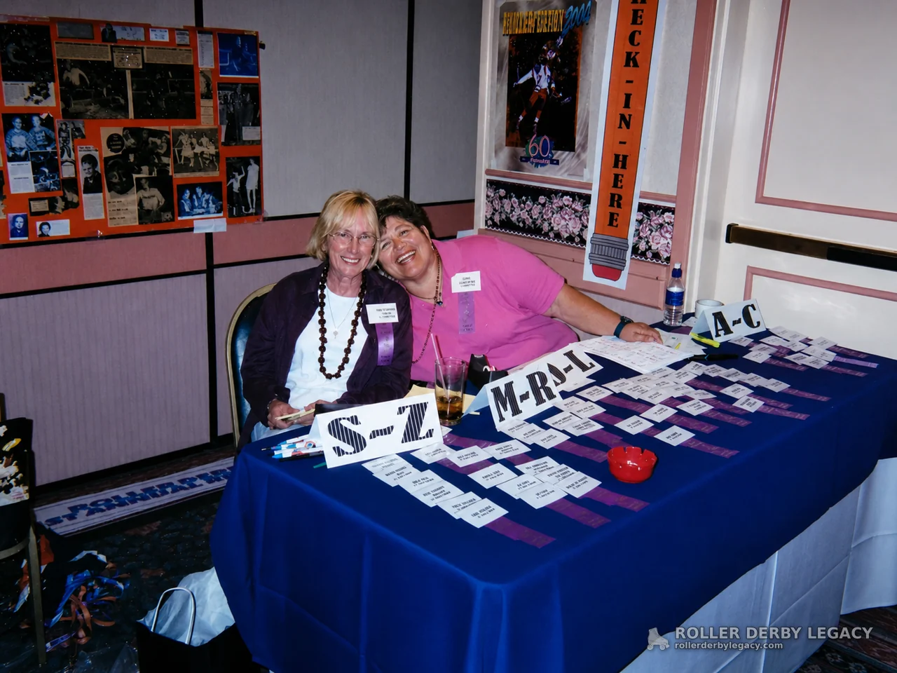 Retirement Bash 2004 Check-In Table