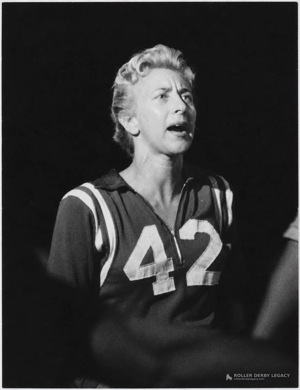Athlete in Number 42 Jersey