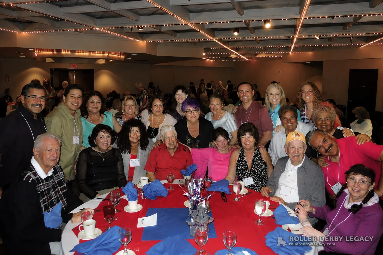 Group Portrait at a Banquet Table