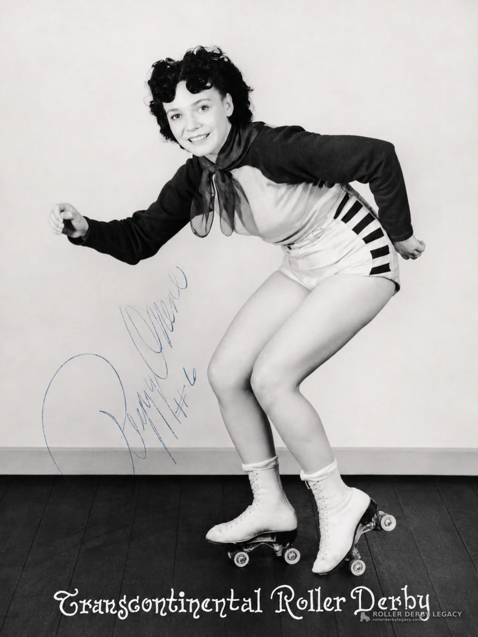 Peggy O'Neil #6 Transcontinental Roller Derby Portrait