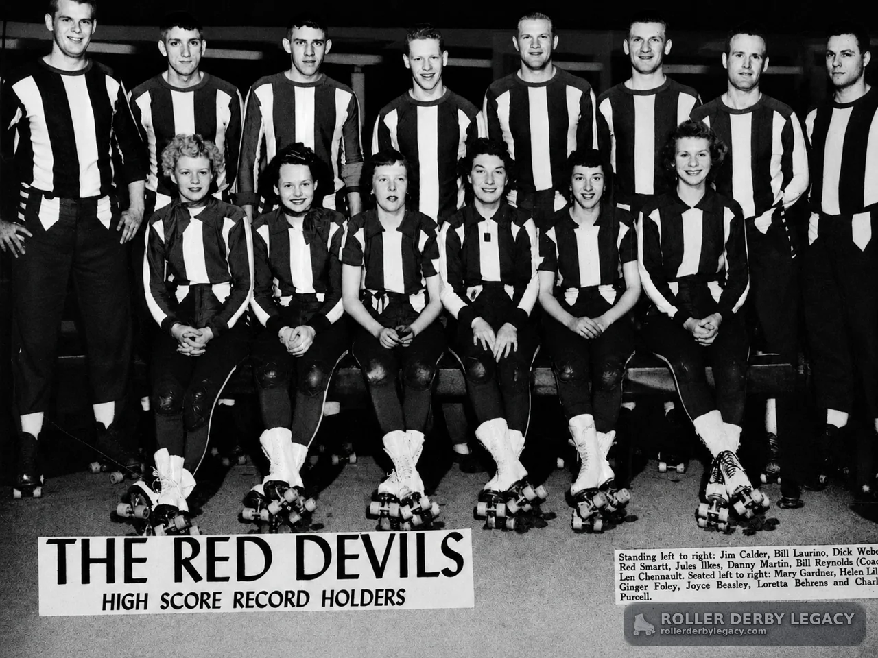 The Red Devils High Score Record Holders Team Portrait