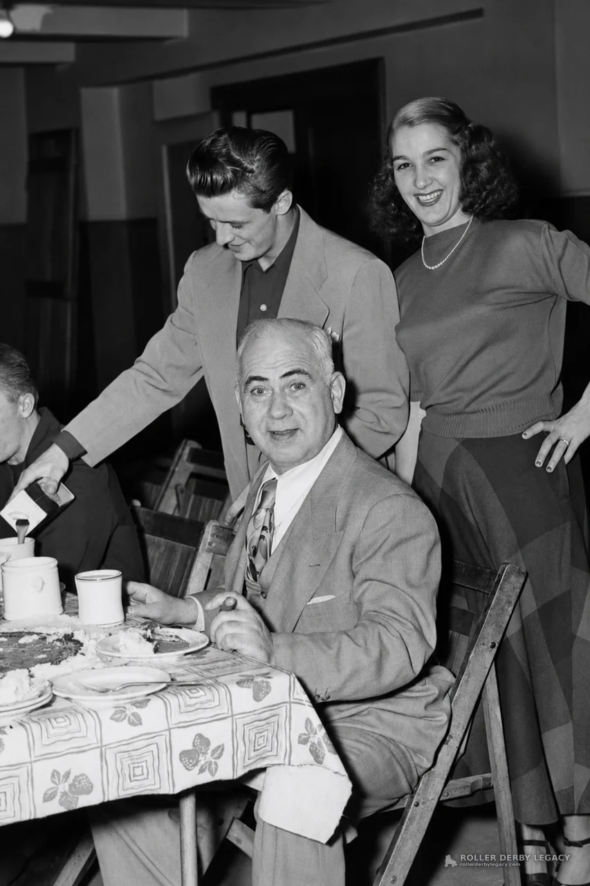 Unidentified Group at an Indoor Dining Table, 1940s