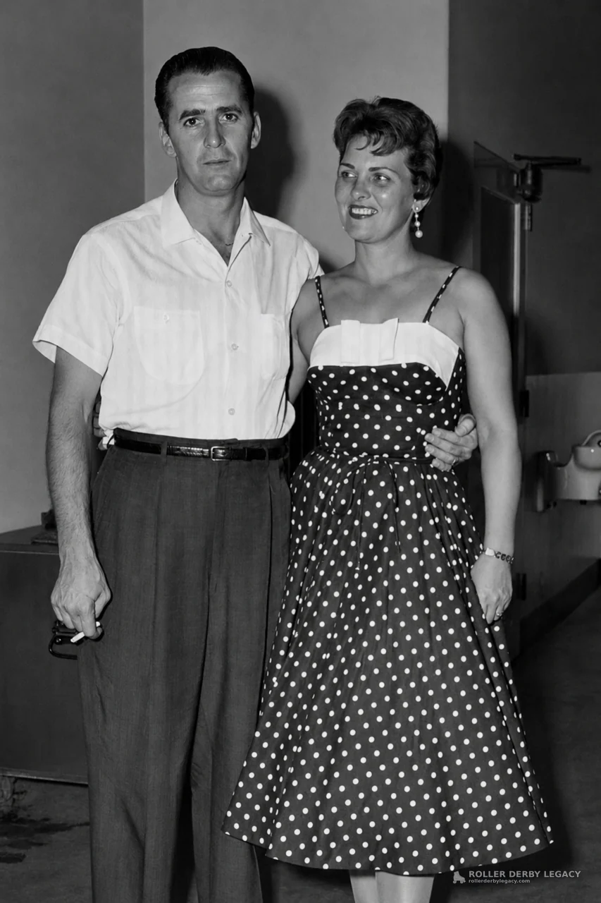 Unidentified Couple Posing Indoors, 1950s