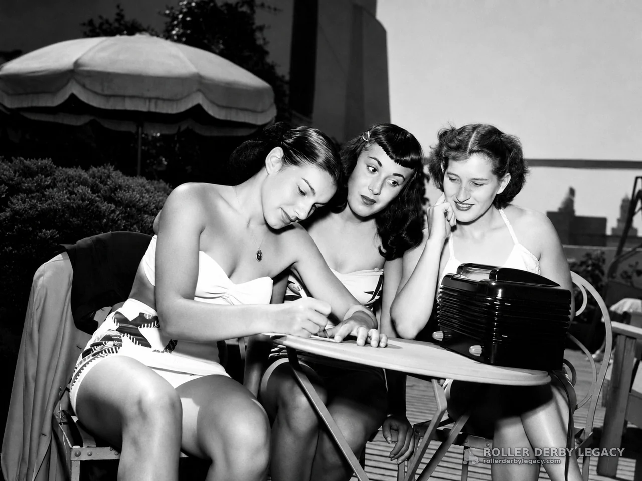 Women at an Outdoor Patio Table