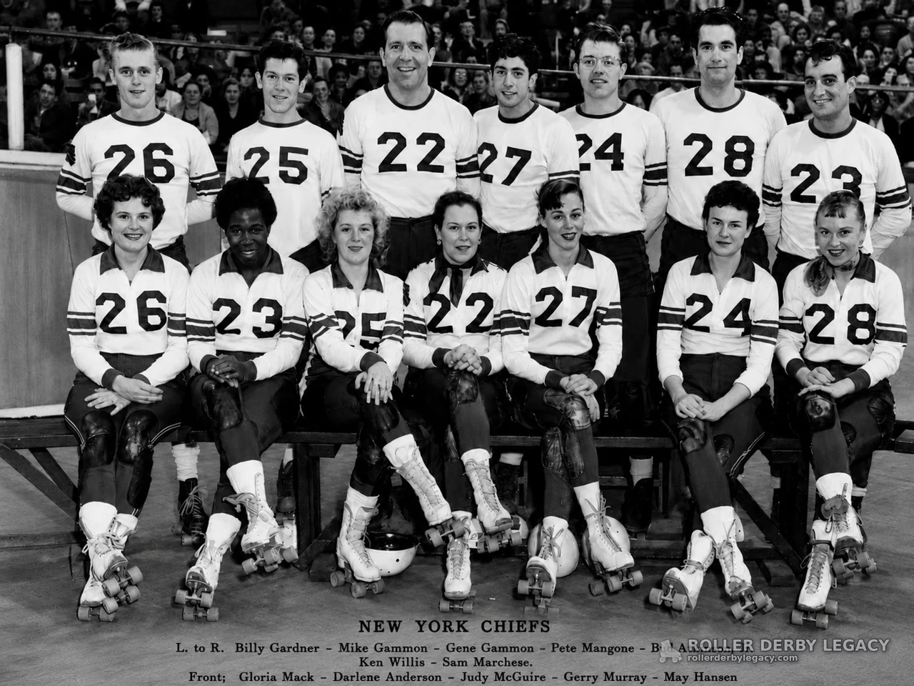 New York Chiefs Roller Derby Team Portrait