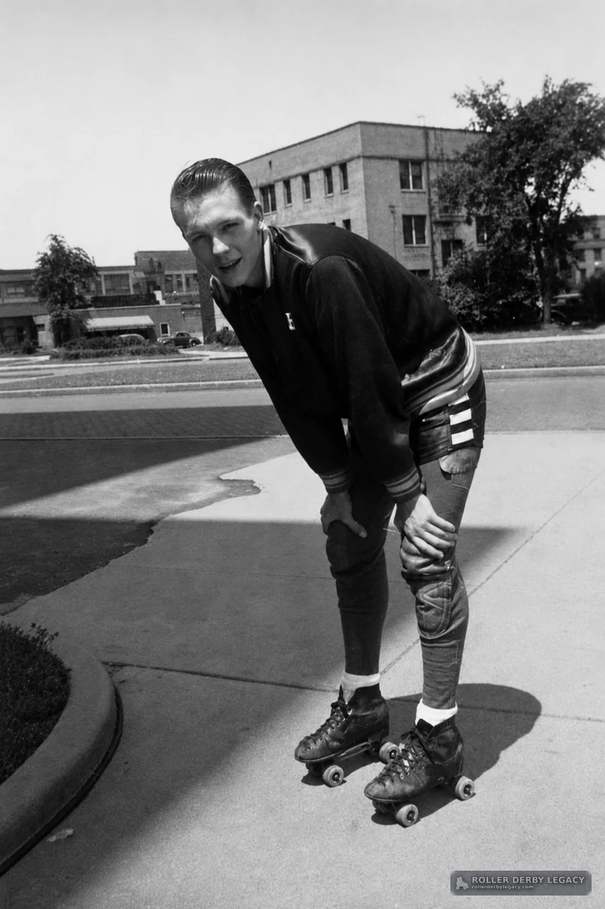 Unidentified Skater Posing on a Sidewalk