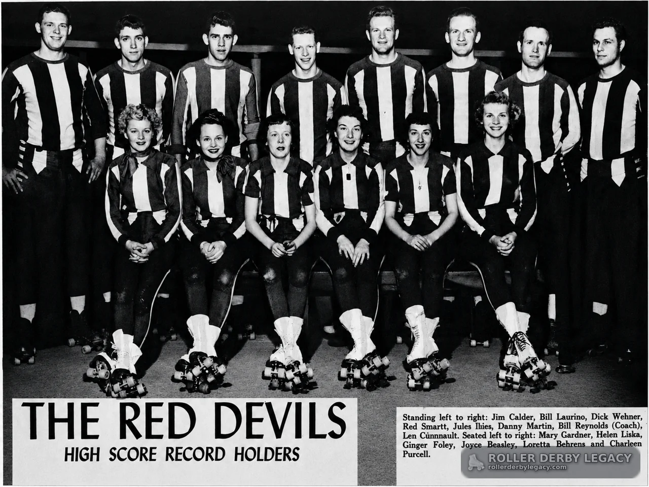 The Red Devils High Score Record Holders Team Portrait