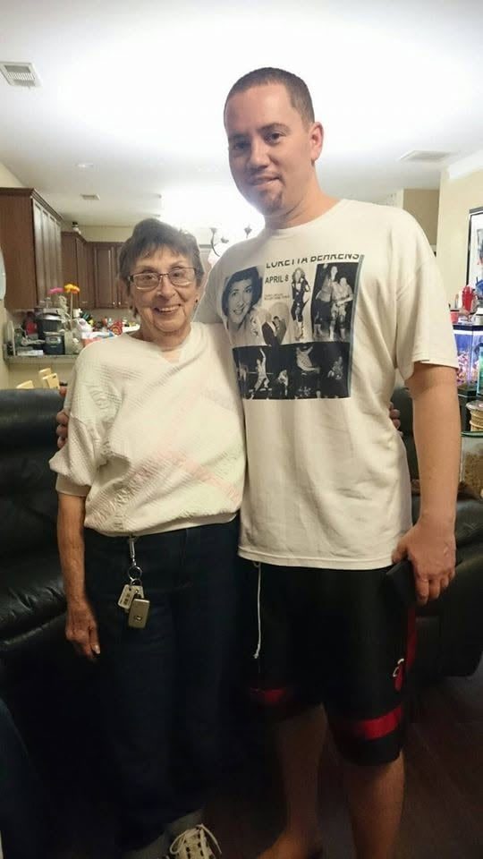Adam and Loretta Behrens Nass together, family collection